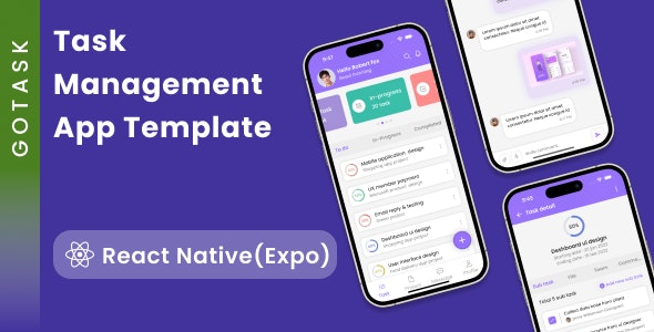 Task Organizer App | Task Management App | Planning App | Task Planner App | React Native | GoTask