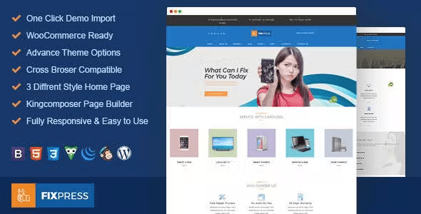 FixPress – Mobile, Cell Phone and Computer Repair WordPress Theme 1.0.7