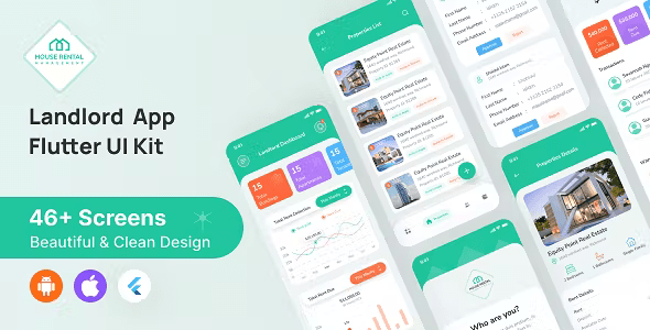 House Rental Management Flutter App UI Kit ( Android & iOS) 1.0.2