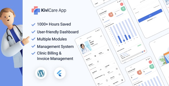 KiviCare – Clinic & Patient Management System for Flutter and WordPress 9.6.0