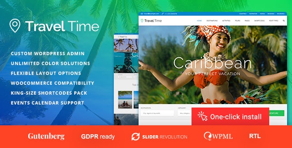 Travel Time – Tour and Hotel WordPress Theme