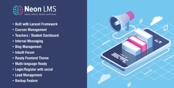 NeonLMS – Learning Management System PHP Laravel Script with Zoom API Integration