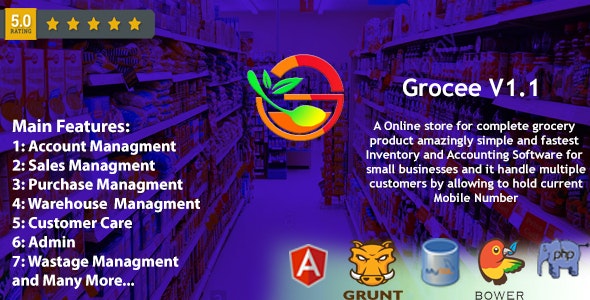 Grocee – Complete Grocery store Backend with Telecaller