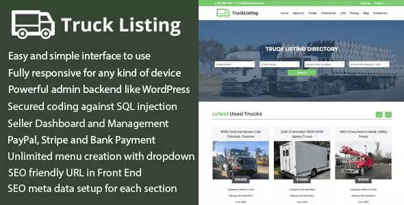 Trucklisting – Truck Listing Multi-Vendor Directory CMS