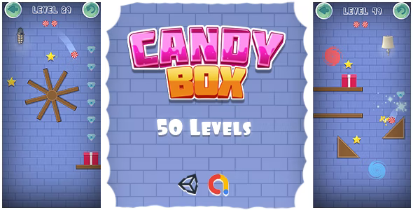 Candy Box – Physics-based Puzzle Mobile/Android Game (Unity Game + Admob)