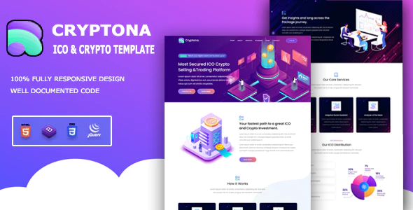 Cryptona – ICO and Crypto Template