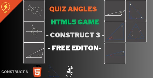 ANGLE QUIZ GAME – HTML5 GAME – CONSTRUCT 3 FREE EDITION