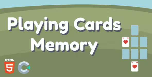 Playing Cards Memory – HTML5 Game (Construct 3)