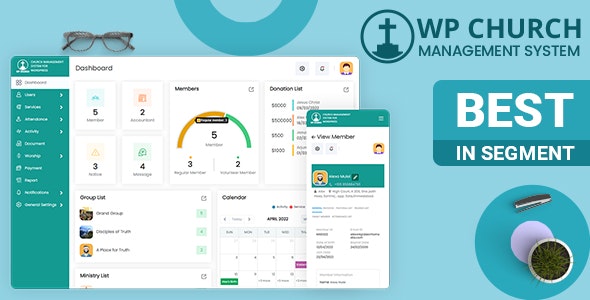 WPCHURCH – Church Management System for WordPress