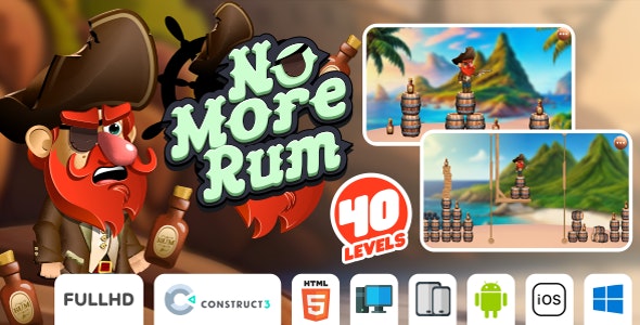 No More Rum – HTML5 Game (Construct3)