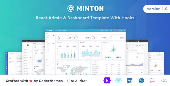 Minton – React Admin & Dashboard Template