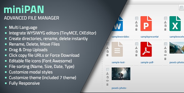 miniPAN PHP File Management System