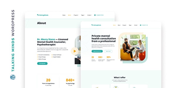 Talking Minds – Psychotherapist WordPress Theme