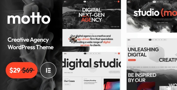 Motto – Creative Agency  Startup WordPress Theme