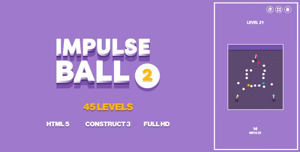 Impulse Ball 2 – HTML5 Game (Construct3)