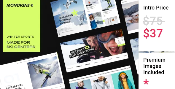 Montagne – Winter Sports & Ski Resort Theme