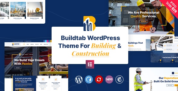 BuildTab – Construction Firm WordPress Theme 2.4