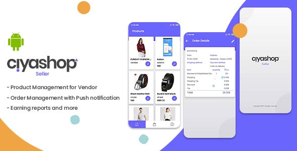 Ciyashop Seller Native Android App for WCFM,Dokan and WCMP