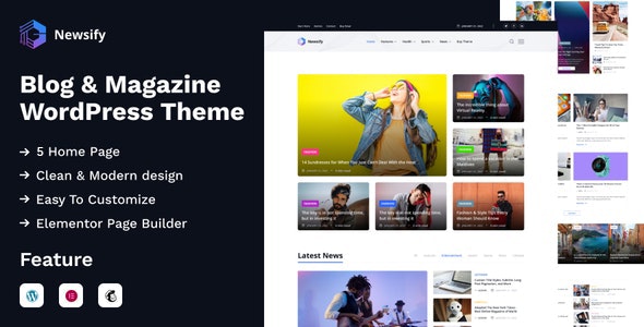 Newsify – Modern Magazine WordPress Theme