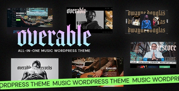 Overable – Professional Music WordPress Theme 1.2.5