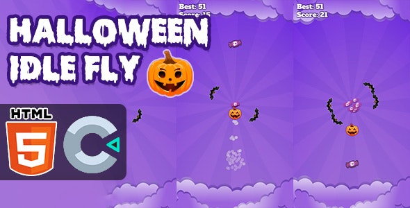 Halloween Idle Fly – HTML5 Game – C3P