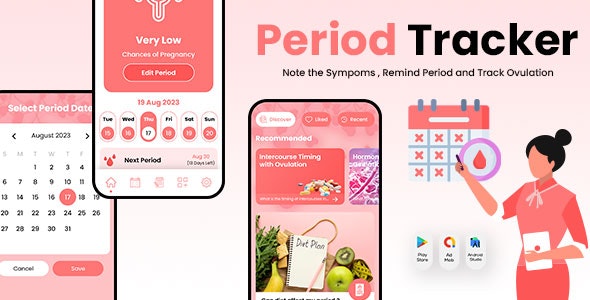 Period Tracker – Clue Period – My Calendar – Ovulation Tracker – Fertilo Period – Health Tracker