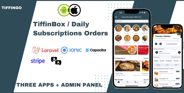 TiffinGo – A Complete App for Subscription Based Orders/Tiffin Services | Android  ios