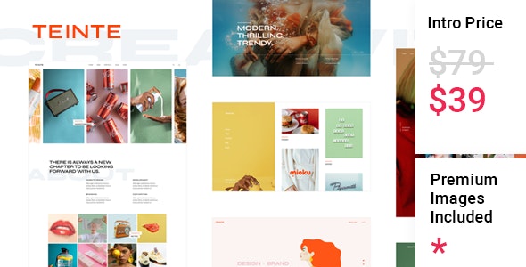 Teinte – Creative Portfolio and Design Theme