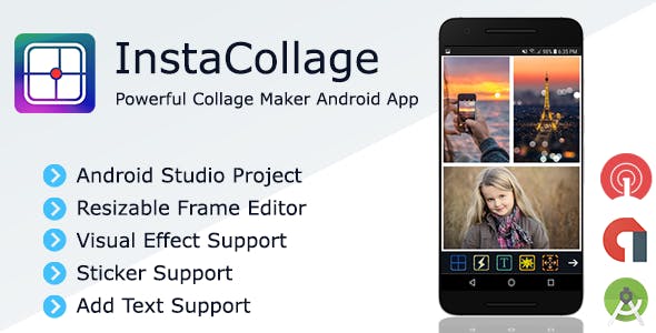 InstaCollage – Full Collage Maker Android Application + Admob and OneSignal Integration