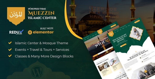 Muezzin – Islamic Center  Mosque WordPress Theme + RTL