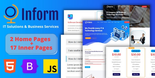 nform – IT Solutions  Business Services Web Template