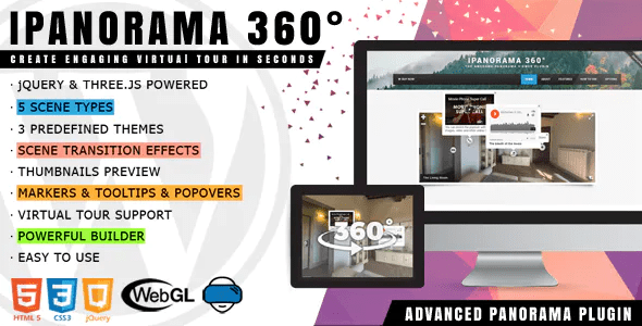 iPanorama 360° – Virtual Tour Builder for WordPress 1.8.2