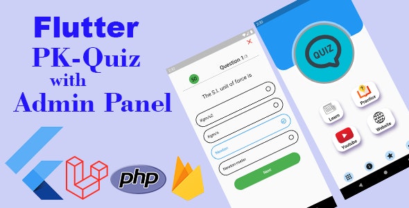 Flutter learning App with Admin Panel