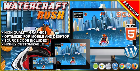 Watercraft Rush – HTML5 Racing Game