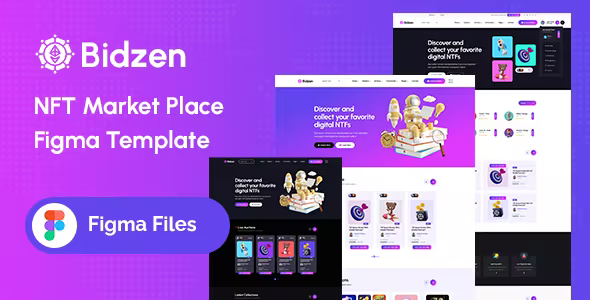 Bidzen – NFT Marketplace Figma Template 1.0.1