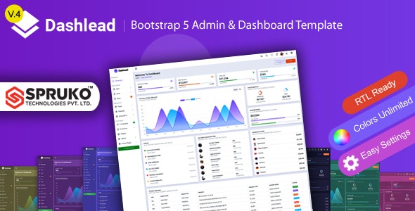 Dashlead – Admin Panel HTML Template