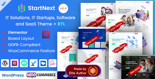 StartNext – IT Startup & Technology Services WordPress Theme 5.3