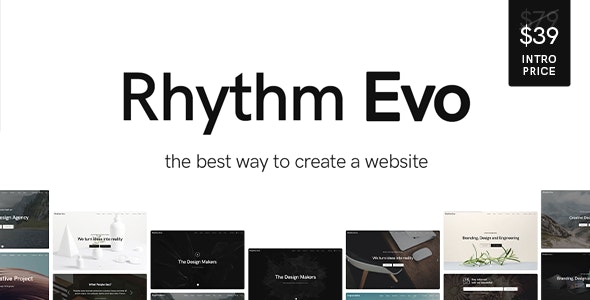 Rhythm – One  Multipage WordPress Theme