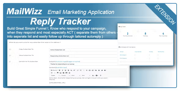 Reply Tracker for MailWizz EMA 2.2.1