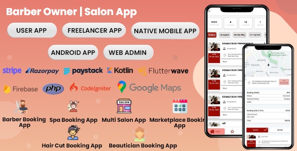 Shop Owner| Booking | Barber | Salon | Spa| Massage | Business Listing | Appointment | Multishop App