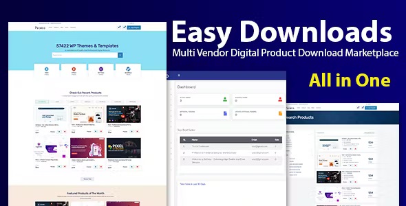 Easy Downloads – Multi Vendor Digital Product Download Marketplace 1.2