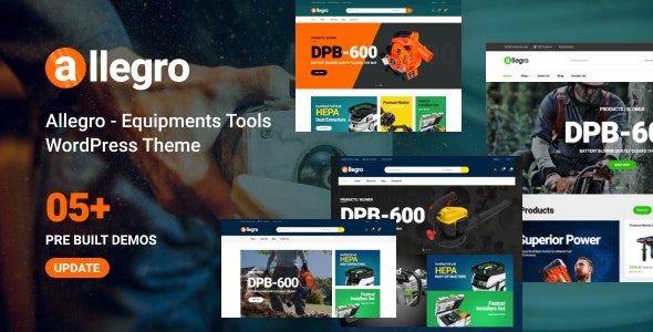 Allegro – Equipment Shop WooCommerce WordPress Theme for Machine  Tools