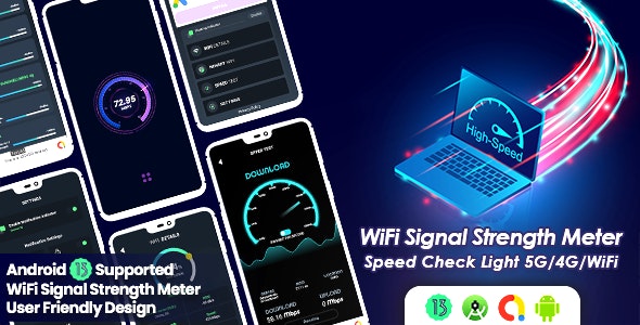 WiFi Signal Strength Meter, Net Signal Pro:WiFi  5G Meter, WiFi Meter : Signal Strength