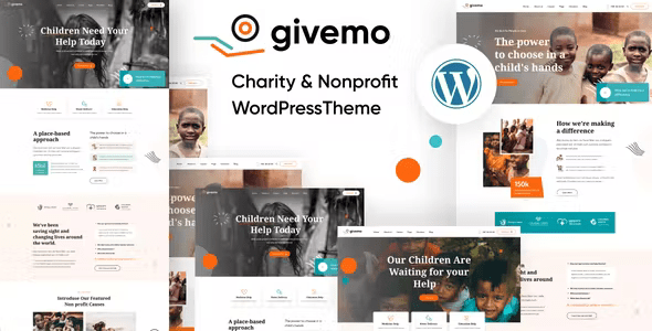 Givemo – Charity Nonprofit WordPress Theme