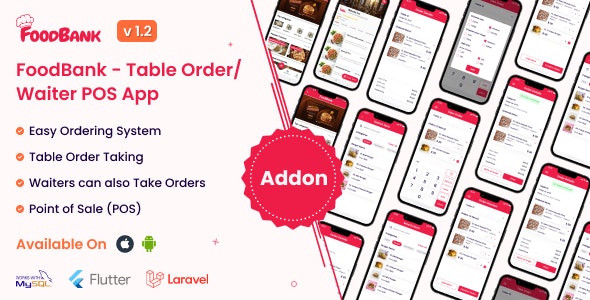 FoodBank – Table Order/Waiter Point Of Sale (POS) App