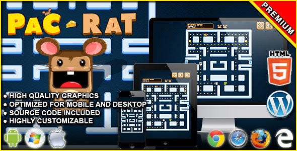 Pac-Rat – HTML5 Arcade Game