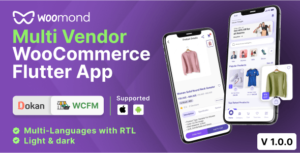 WooMond WooCommerce – Flutter eCommerce Mobile App