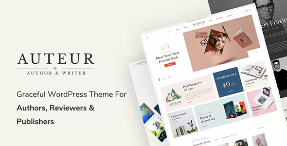 Auteur – WordPress Theme for Authors and Publishers 6.8