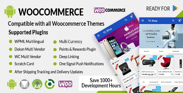 Android Woocommerce – Universal Native Android Ecommerce / Store Full Mobile Application