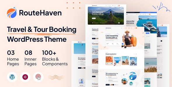 RouteHaven – Travel  Tour Booking WordPress Theme